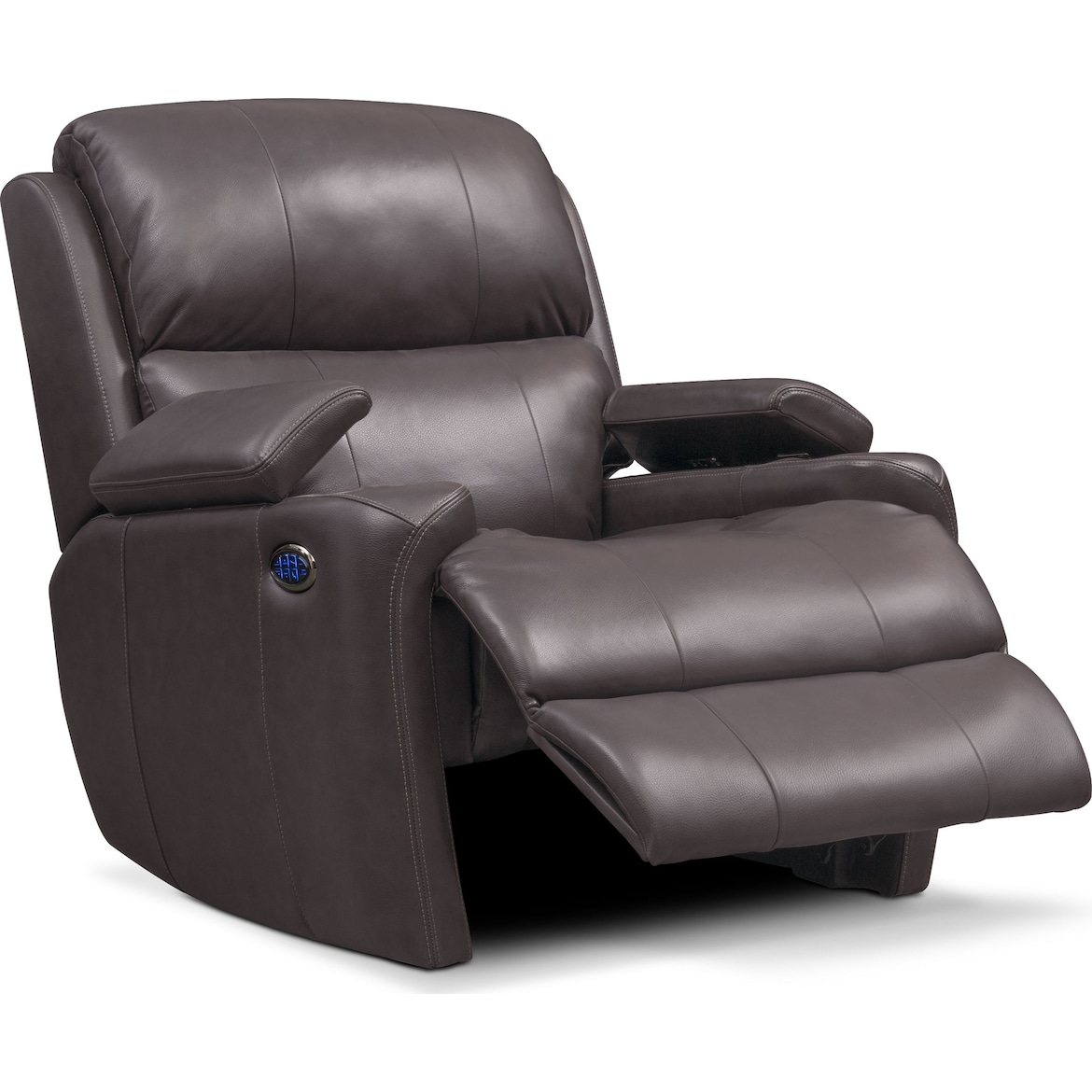 Omega TriplePower Leather Recliner Value City Furniture and Mattresses