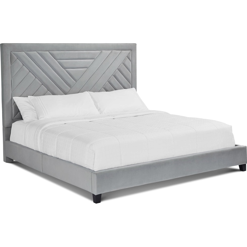 omni blue king bed   