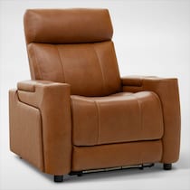 omni dark brown power recliner   
