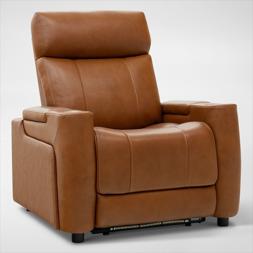 omni dark brown power recliner   