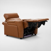 omni dark brown power recliner   