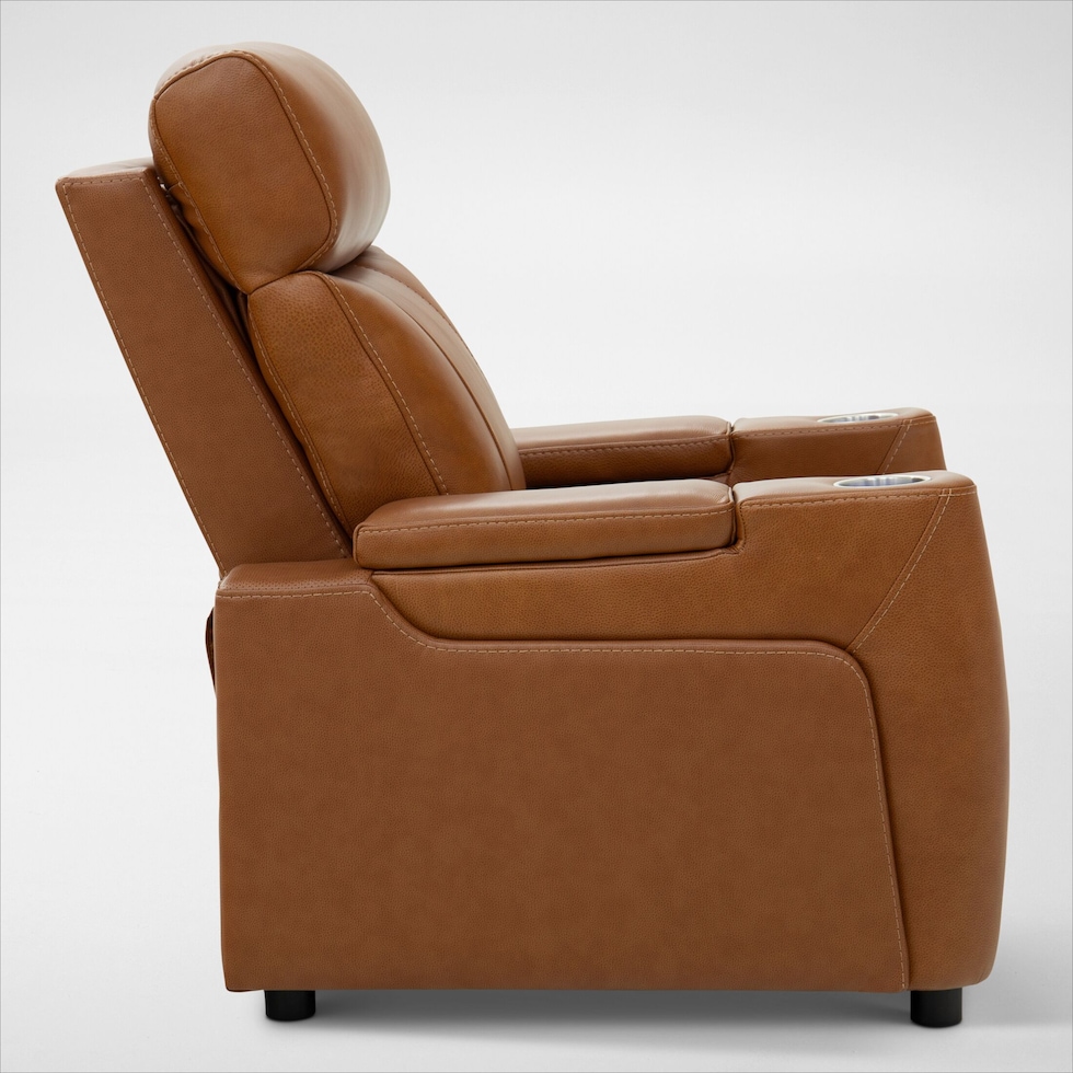 omni dark brown power recliner   