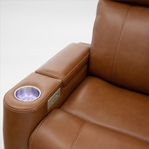 omni dark brown power recliner   