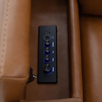 omni dark brown power recliner   