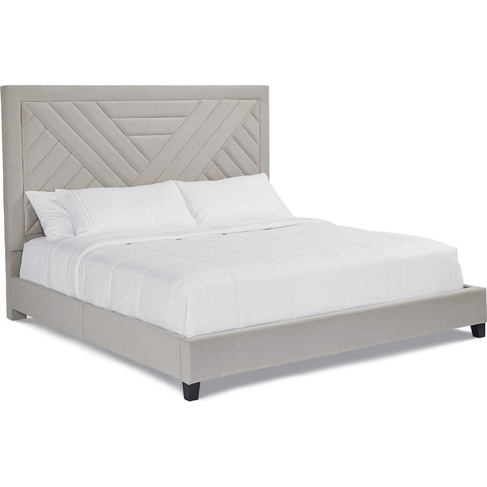 omni gray king bed   