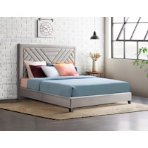 omni gray king bed   