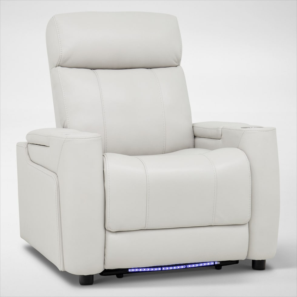 omni white power recliner   