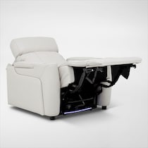 omni white power recliner   