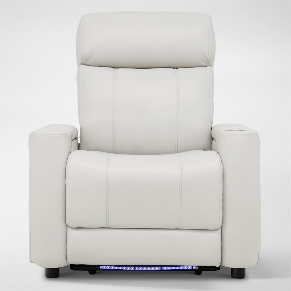 omni white power recliner   