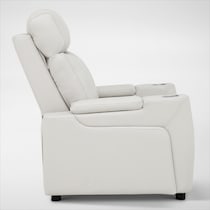 omni white power recliner   