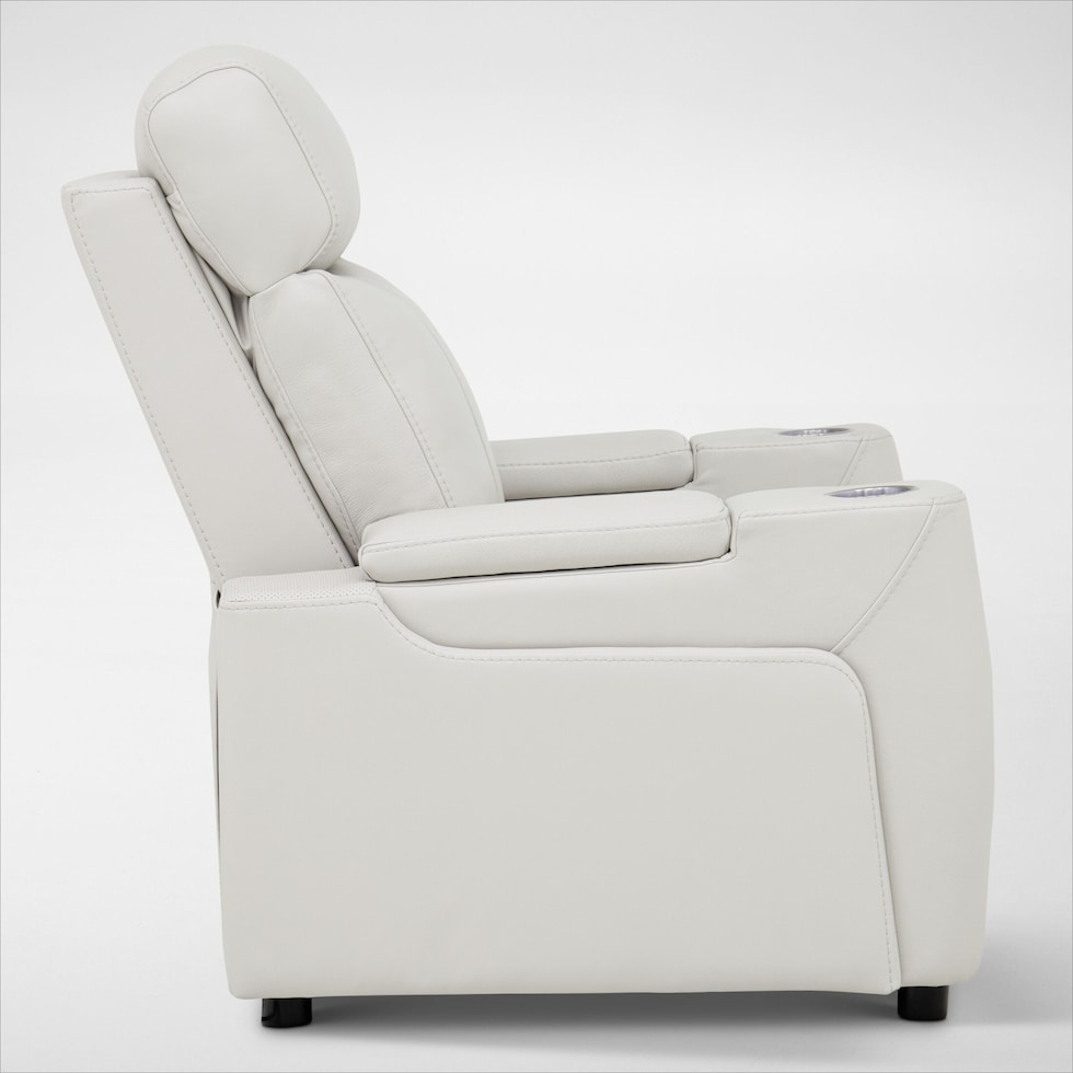 omni white power recliner   