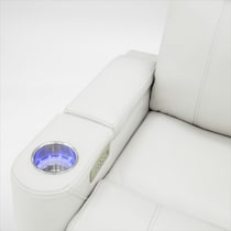 omni white power recliner   