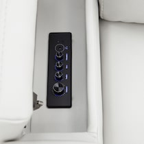 omni white power recliner   