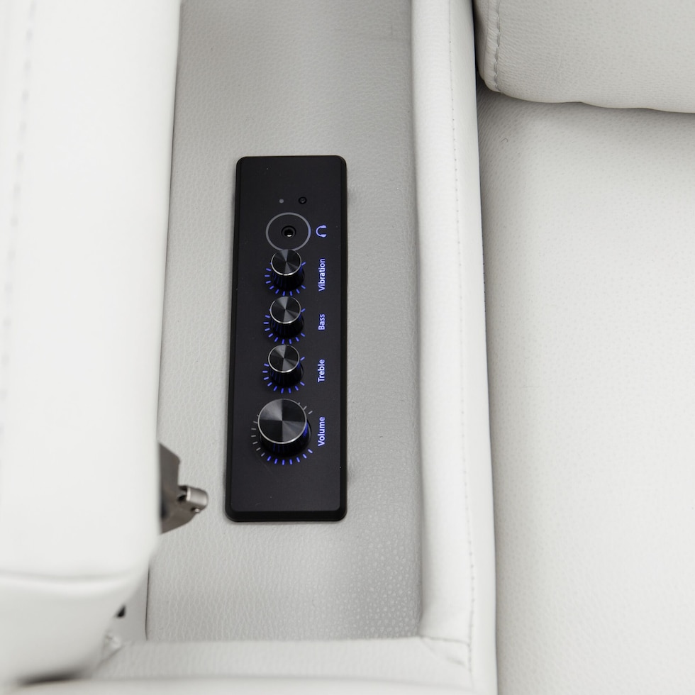 omni white power recliner   