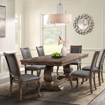 oona dark brown dining chair   