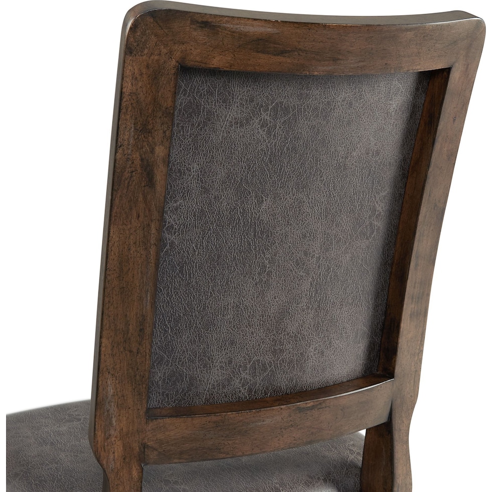 oona dark brown dining chair   