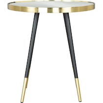 opaque gold black side table   
