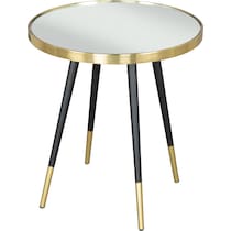 opaque gold black side table   