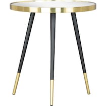 opaque gold black side table   