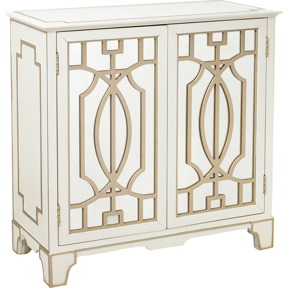 oprah white gold accent chest   