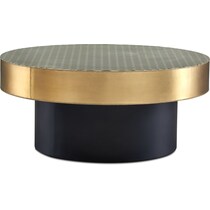 optic black coffee table   