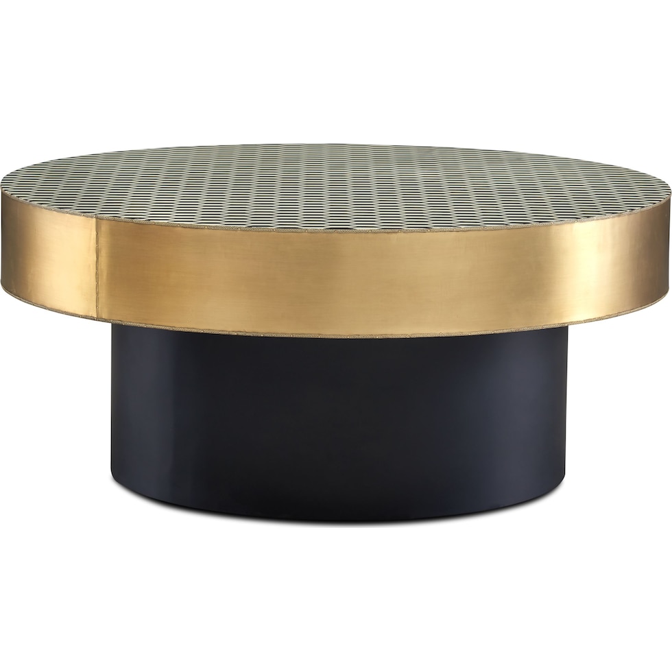 optic black coffee table   