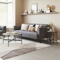 opus gray sofa   