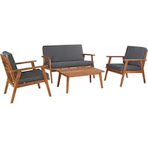 orcabessa gray outdoor chair set   