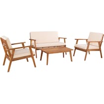 orcabessa white outdoor chair set   