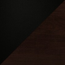 oren dark brown black dining table   