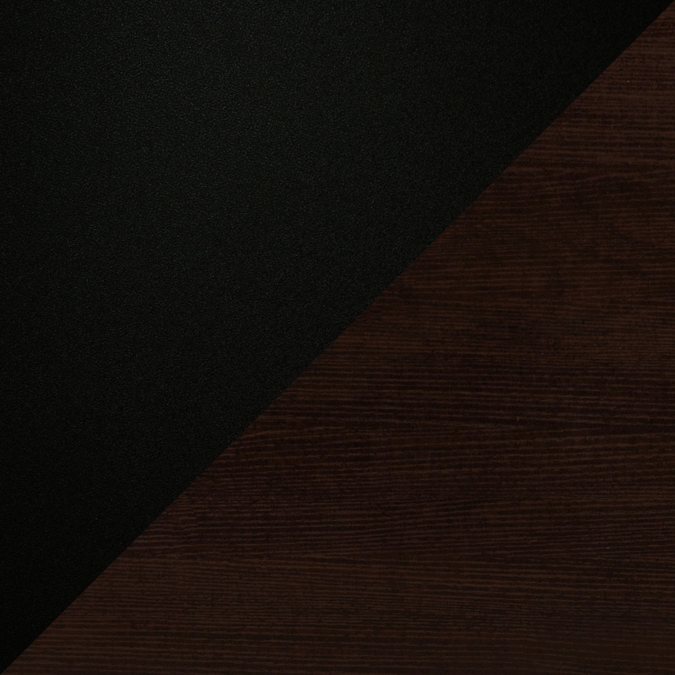 oren dark brown black dining table   