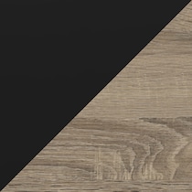 oren light brown black dining table   