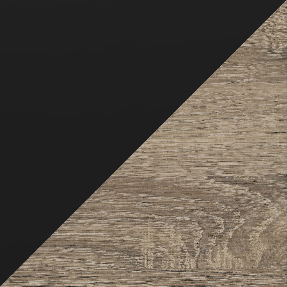 oren light brown black dining table   
