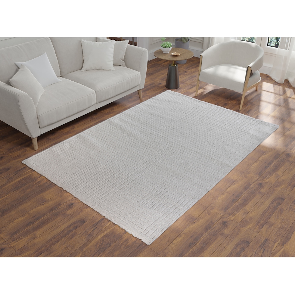 oriel white area rug  x    