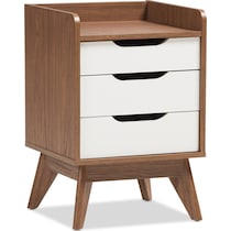 orlana dark brown nightstand   