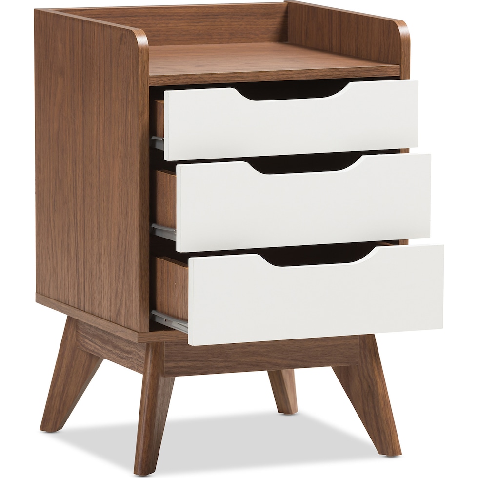 orlana dark brown nightstand   