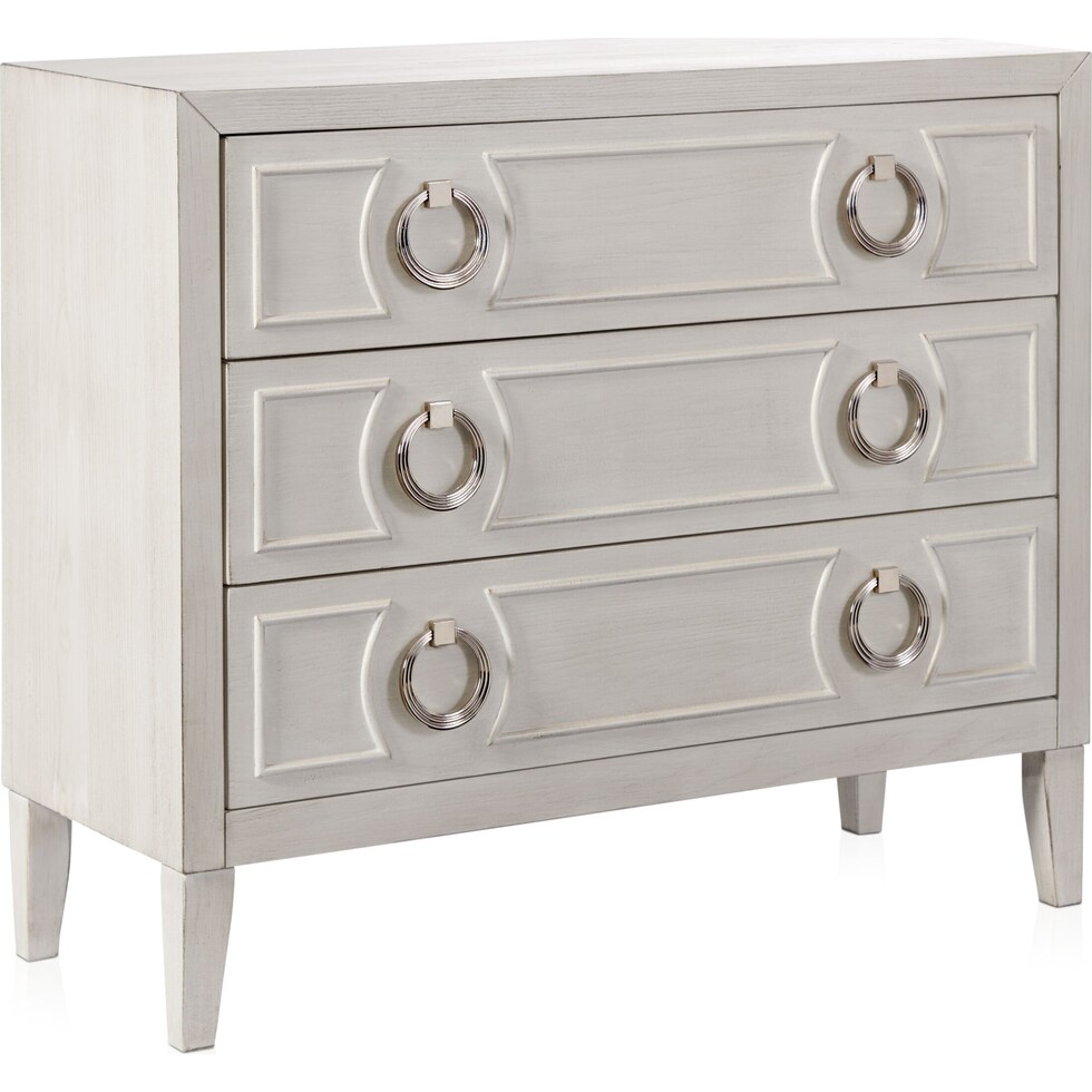 orleans white accent chest   
