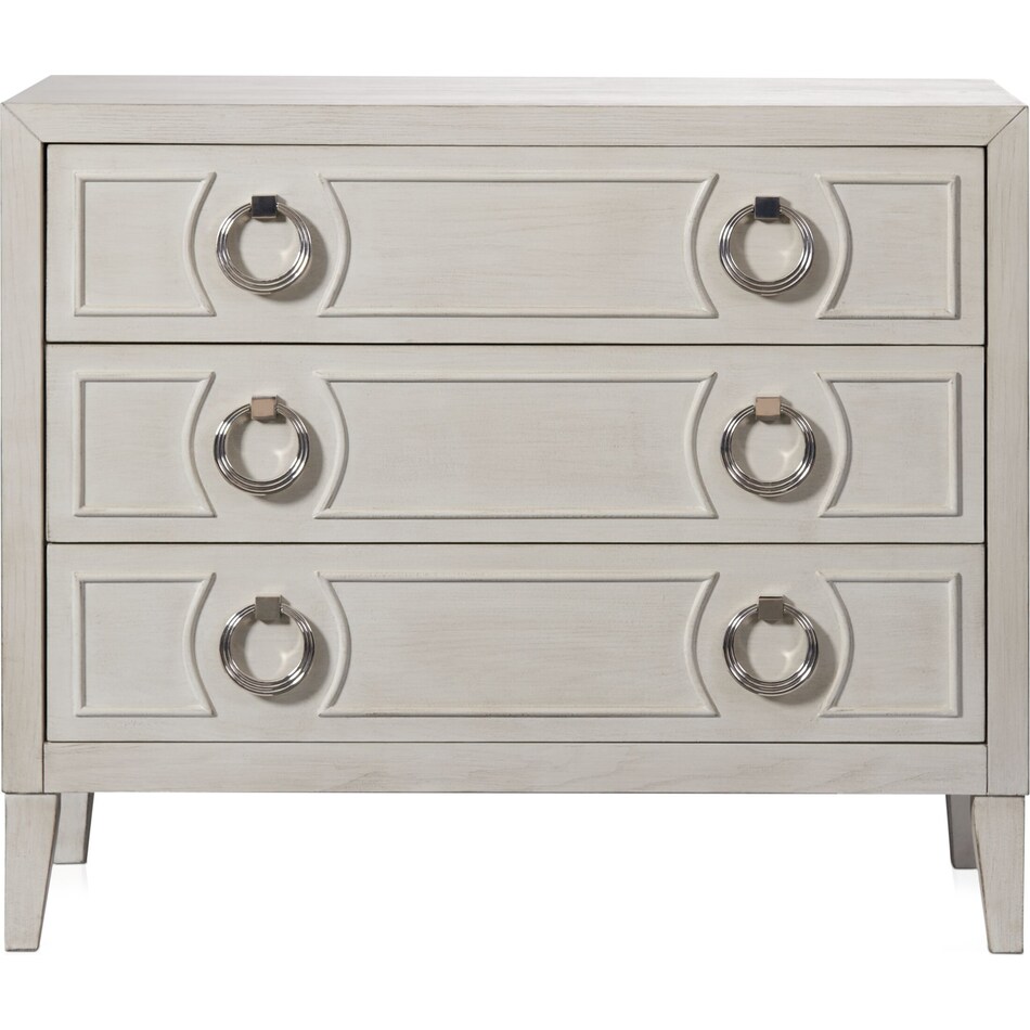 orleans white accent chest   