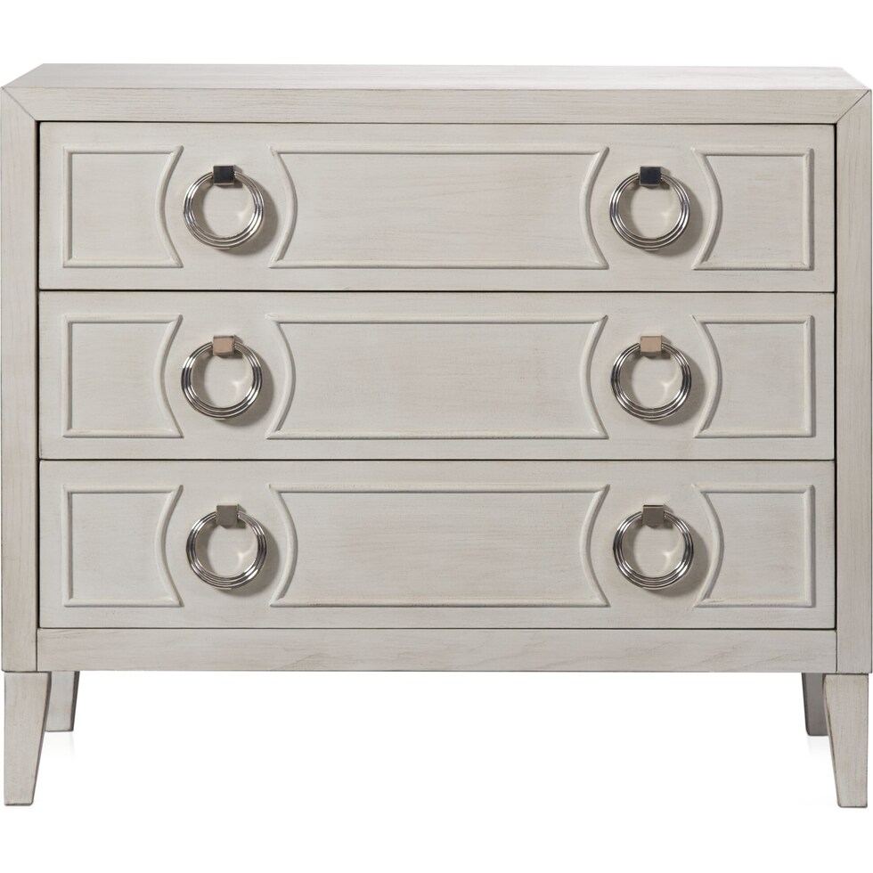 orleans white accent chest   