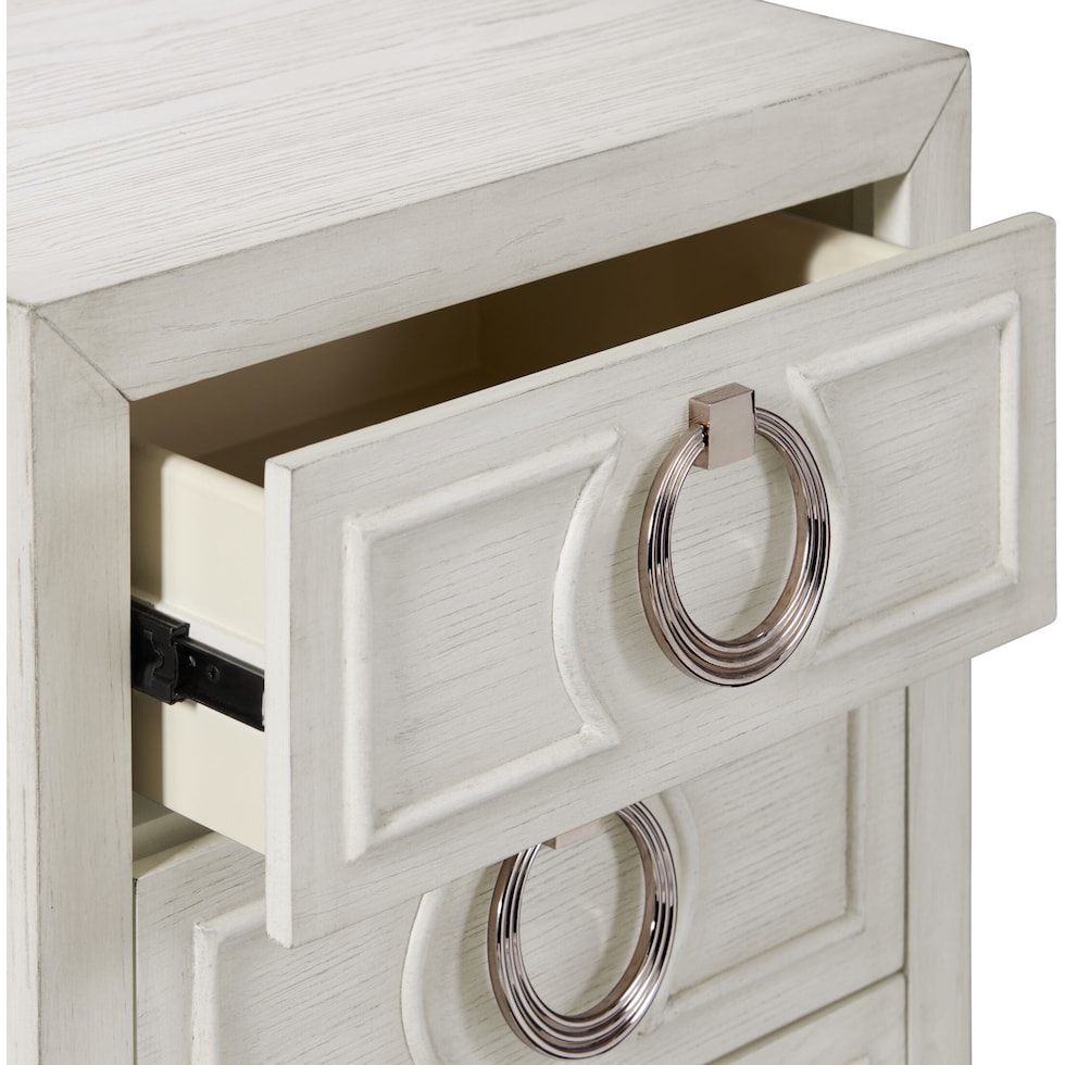 orleans white nightstand   