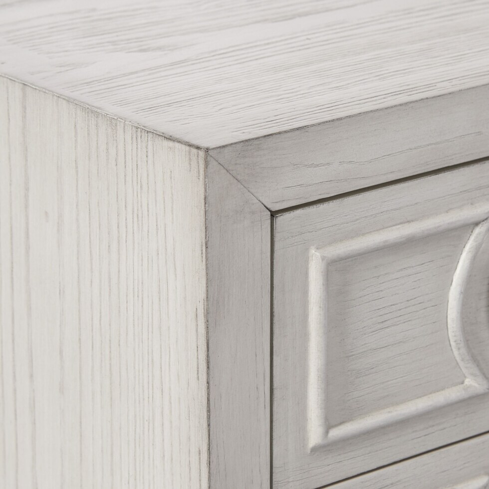 orleans white nightstand   