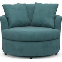 orren bella peacock swivel chair   