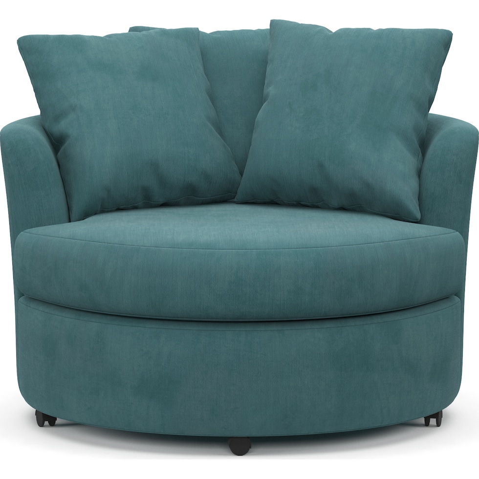 orren bella peacock swivel chair   