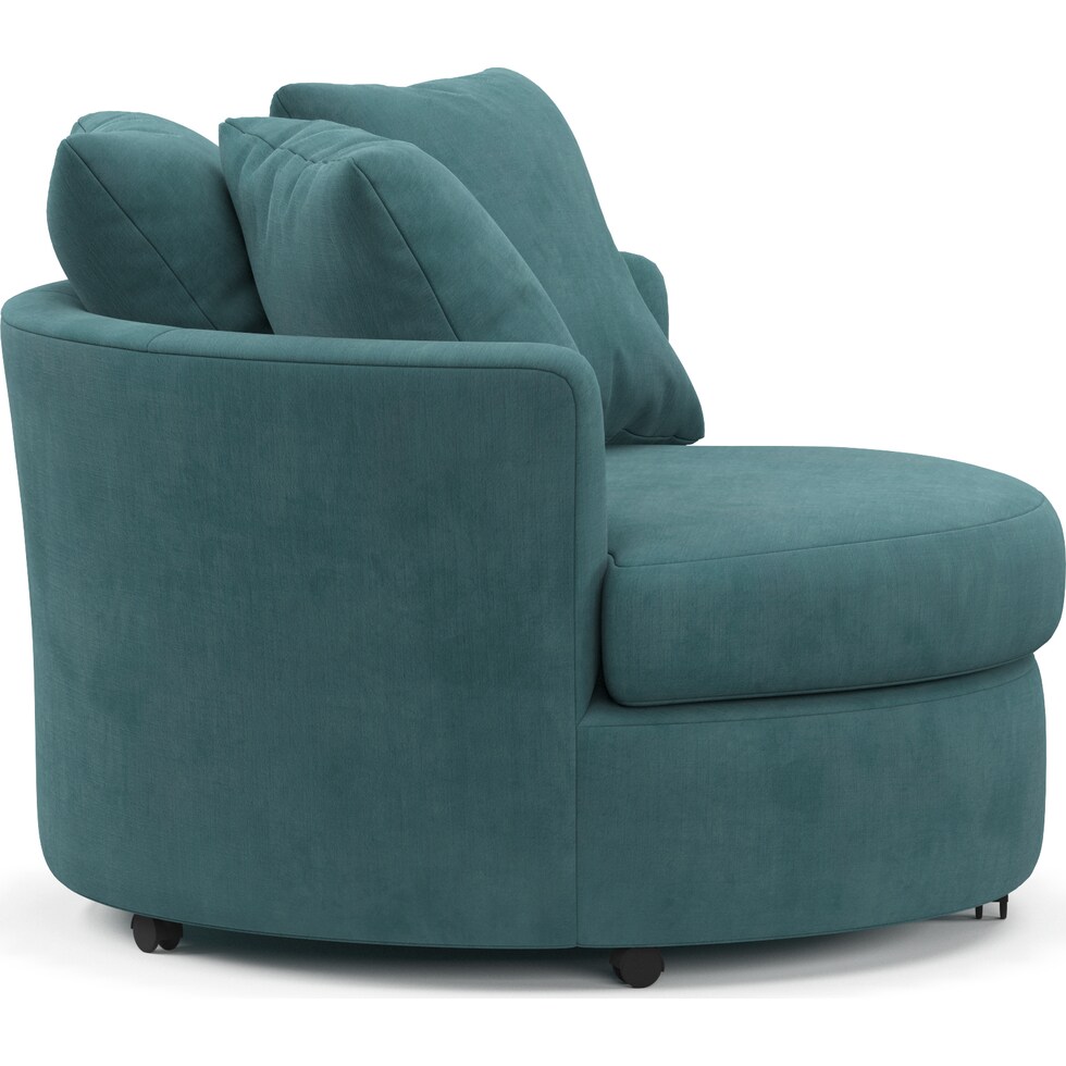 orren bella peacock swivel chair   