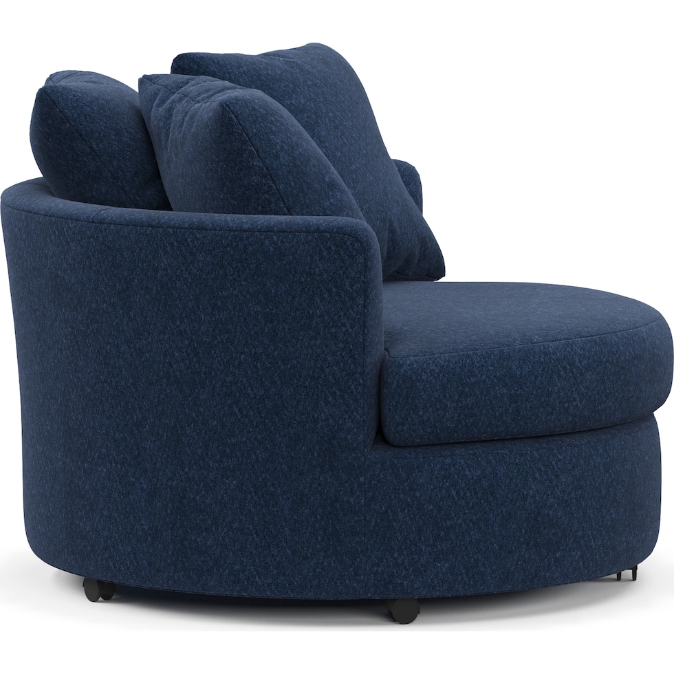 orren blue swivel chair   