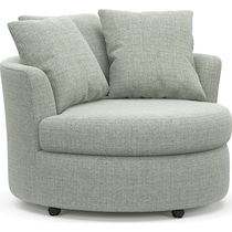 orren blue swivel chair   