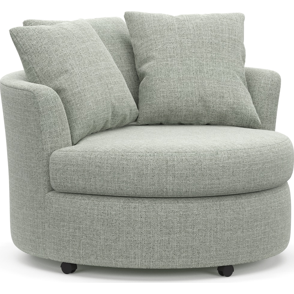orren blue swivel chair   