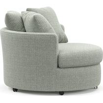 orren blue swivel chair   