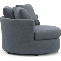 orren blue swivel chair   