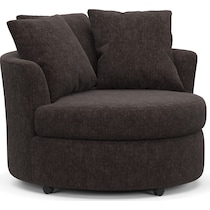 orren dark brown accent chair   